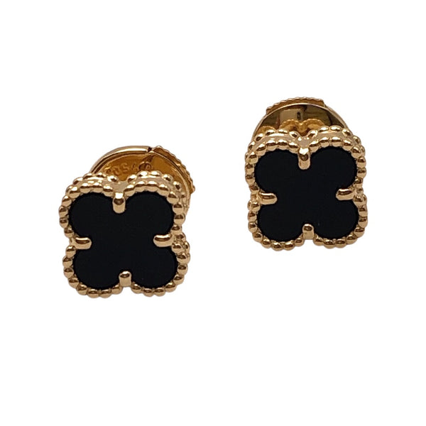 ヴァンクリーフ＆アーペル Van Cleef & Arpels スィートアルハンブラピアス ゴールド Au750/オニキス ジュエリー