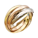 カルティエ Cartier トリニティリング5連 スリーゴールド 750YG/PG/WG ジュエリー