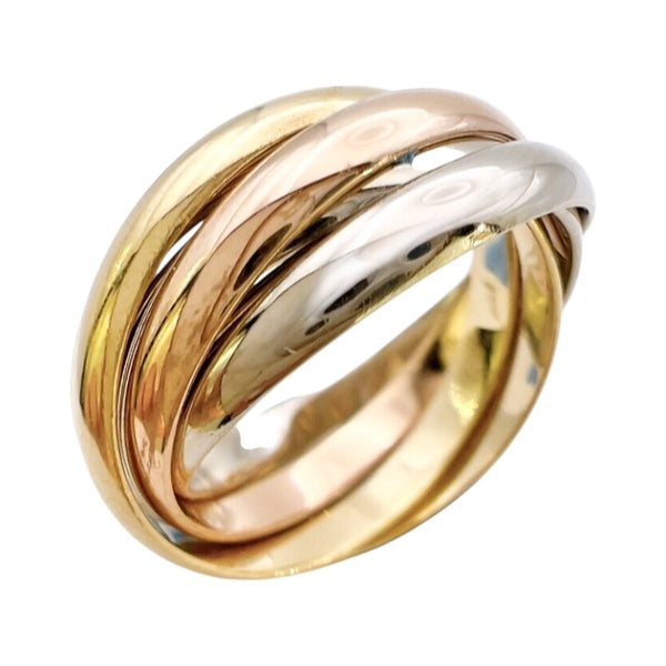 カルティエ Cartier トリニティリング5連 スリーゴールド 750YG/PG/WG ジュエリー