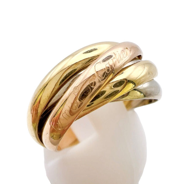 カルティエ Cartier トリニティリング5連 スリーゴールド 750YG/PG/WG ジュエリー