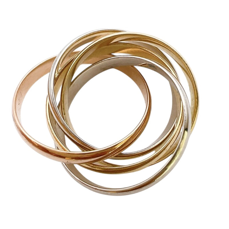 カルティエ Cartier トリニティリング5連 スリーゴールド 750YG/PG/WG ジュエリー
