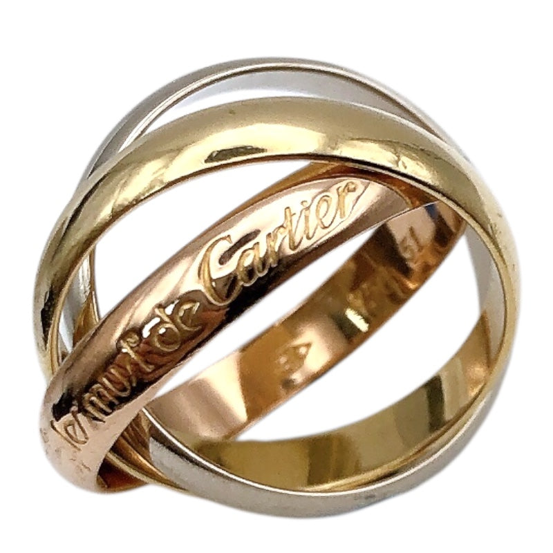 カルティエ Cartier トリニティリング スリーゴールド 750 ジュエリー