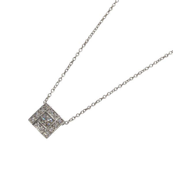 ダミアーニ DAMIANI ベルエポックスクエアネックレス ホワイトゴールド 750WG ダイヤモンド ジュエリー