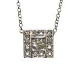 ダミアーニ DAMIANI ベルエポックスクエアネックレス ホワイトゴールド 750WG ダイヤモンド ジュエリー