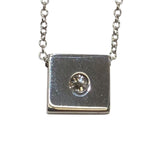ダミアーニ DAMIANI ベルエポックスクエアネックレス ホワイトゴールド 750WG ダイヤモンド ジュエリー