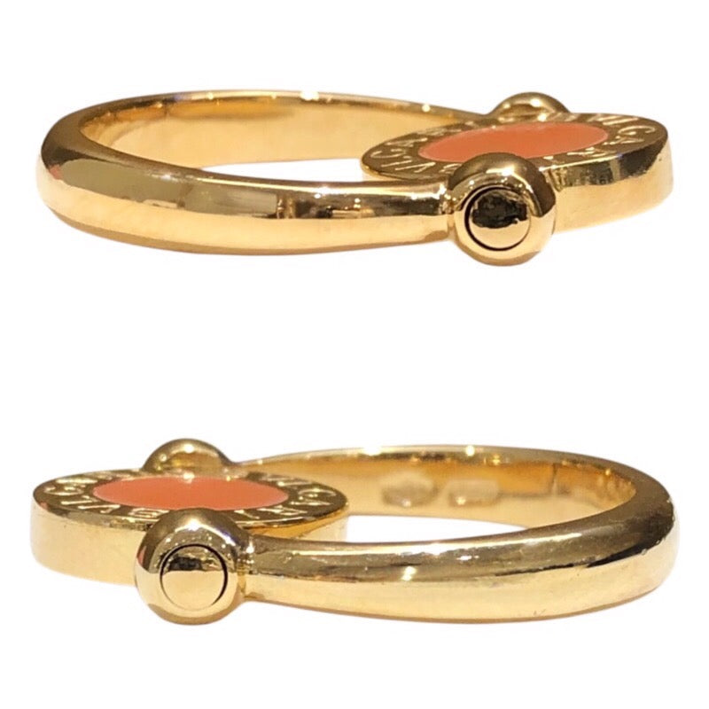 ブルガリ BVLGARI ブルガリブルガリ フリップリング マルチカラー 750/オニキス/サンゴ ジュエリー