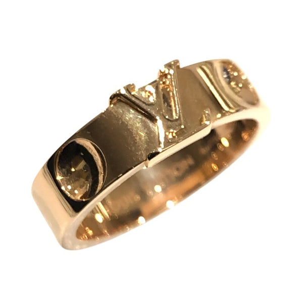 ルイ・ヴィトン LOUIS VUITTON アンプラント LVリング ピンクゴールド