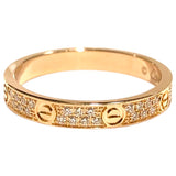 カルティエ Cartier ミニラブリングパヴェダイヤ ゴールド 750PG ジュエリー