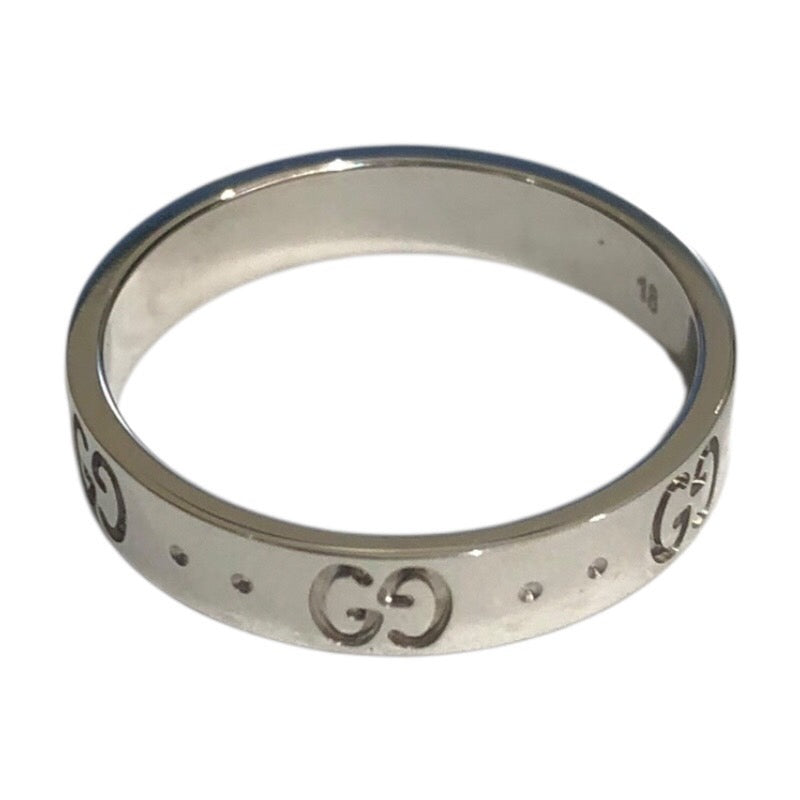 グッチ GUCCI アイコンリング ホワイトゴールド 750WG ジュエリー