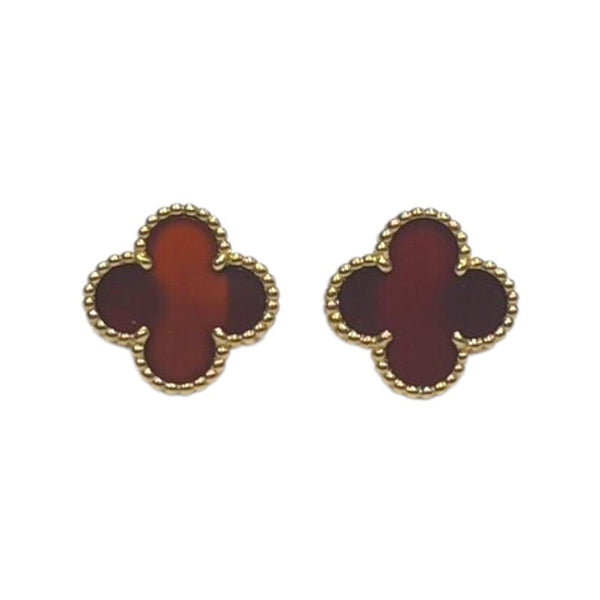 ヴァンクリーフ＆アーペル Van Cleef & Arpels ヴィンテージアルハンブラピアス レッド/ゴールド Au750 ジュエリー