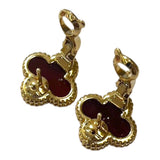 ヴァンクリーフ＆アーペル Van Cleef & Arpels ヴィンテージアルハンブラピアス レッド/ゴールド Au750 ジュエリー