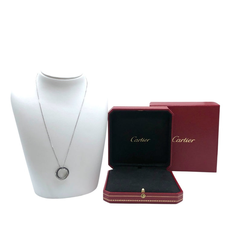カルティエ Cartier トリニティネックレス シルバー K18WG/セラミック/ダイヤモンド ジュエリー