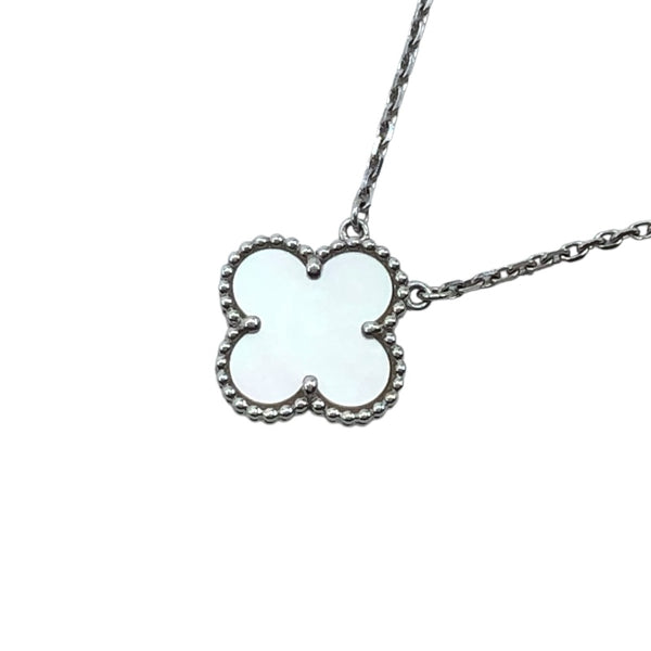 ヴァンクリーフ＆アーペル Van Cleef & Arpels ヴィンテージアルハンブラネックレス ホワイトゴールド 750WG・MOP ジュエリー