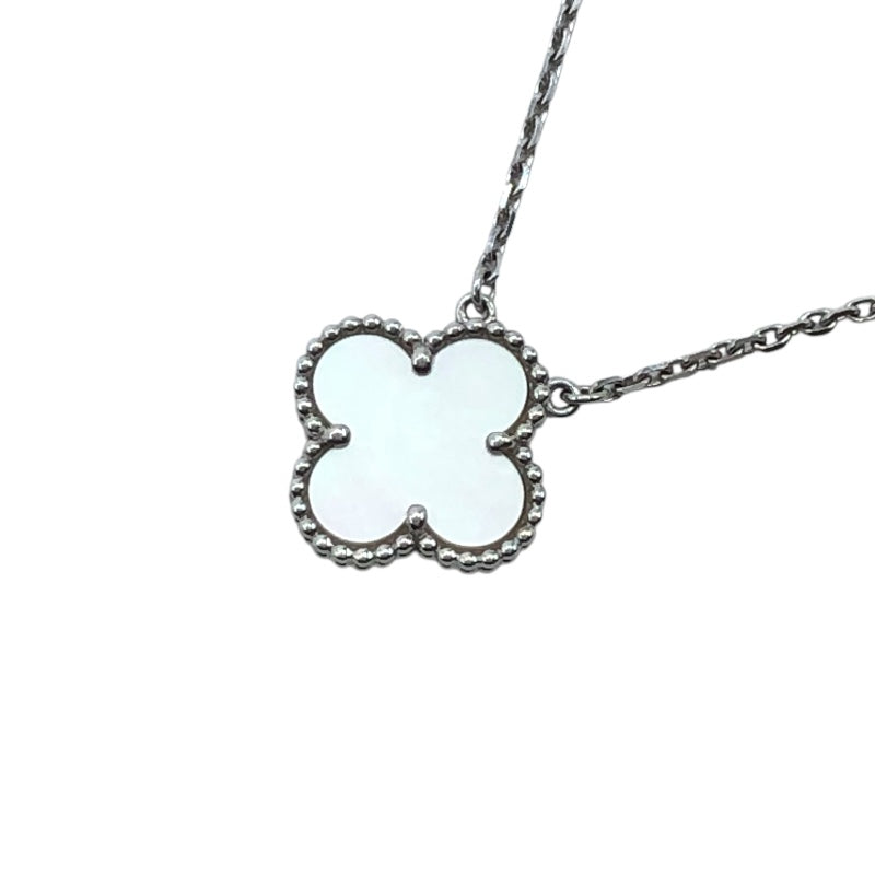 ヴァンクリーフ＆アーペル Van Cleef & Arpels ヴィンテージアルハンブラネックレス ホワイトゴールド 750WG・MOP ジュエリー