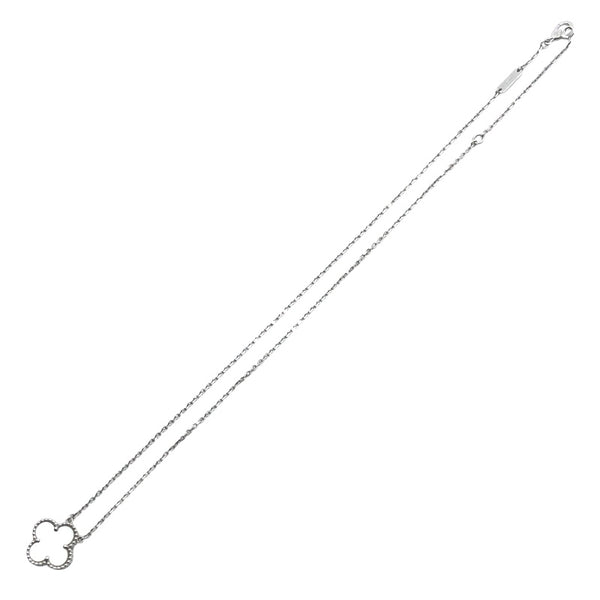 ヴァンクリーフ＆アーペル Van Cleef & Arpels ヴィンテージアルハンブラネックレス ホワイトゴールド 750WG・MOP ジュエリー