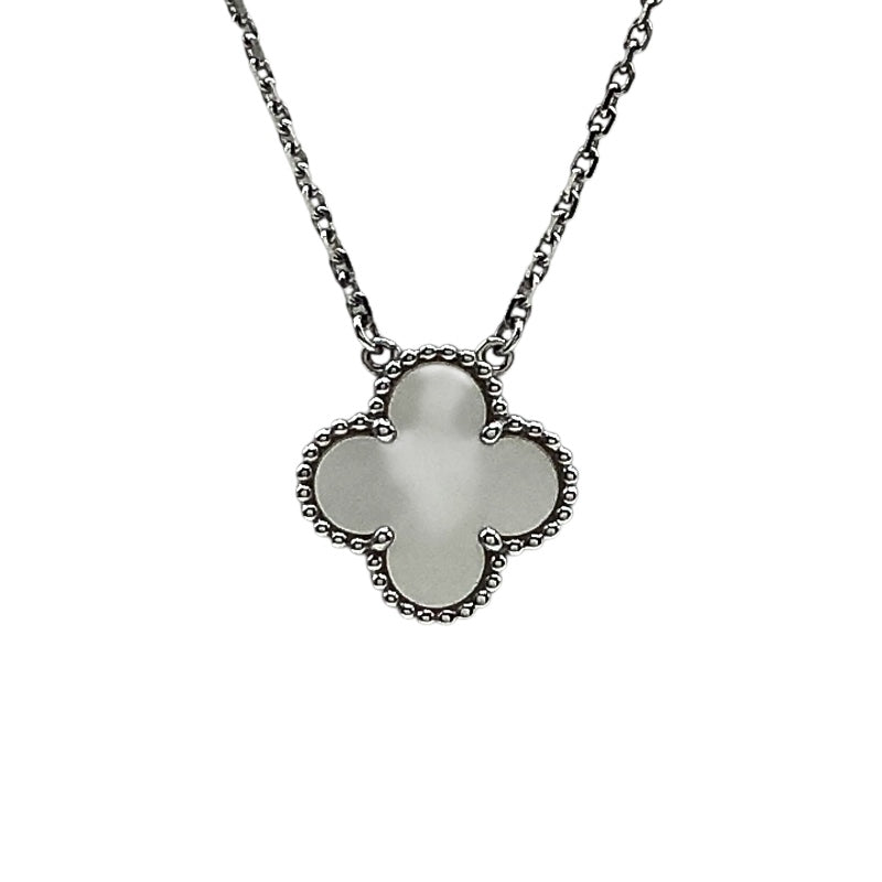 ヴァンクリーフ＆アーペル Van Cleef & Arpels ヴィンテージアルハンブラネックレス ホワイトゴールド 750WG・MOP ジュエリー