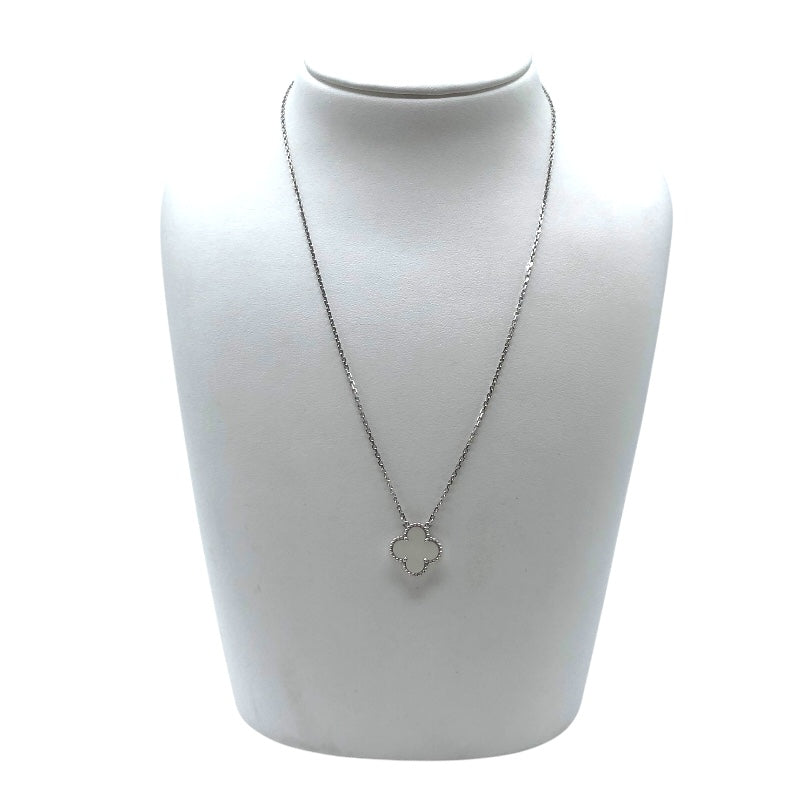 ヴァンクリーフ＆アーペル Van Cleef & Arpels ヴィンテージアルハンブラネックレス ホワイトゴールド 750WG・MOP ジュエリー