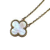 ヴァンクリーフ＆アーペル Van Cleef & Arpels ヴィンテージアルハンブラネックレス K18YG/ホワイトシェル ジュエリー