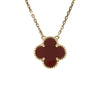 ヴァンクリーフ＆アーペル Van Cleef & Arpels ヴィンテージアルハンブラネックレス ゴールド K18YG カーネリアン ジュエリー
