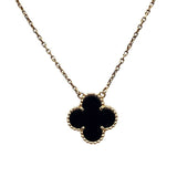ヴァンクリーフ＆アーペル Van Cleef & Arpels ヴィンテージアルハンブラネックレス Au750 オニキス ジュエリー