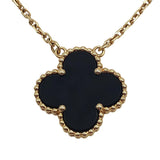 ヴァンクリーフ＆アーペル Van Cleef & Arpels ヴィンテージアルハンブラネックレス Au750 オニキス ジュエリー