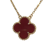 ヴァンクリーフ＆アーペル Van Cleef & Arpels ヴィンテージ アルハンブラ ネックレス Au750 カーネリアン ジュエリー