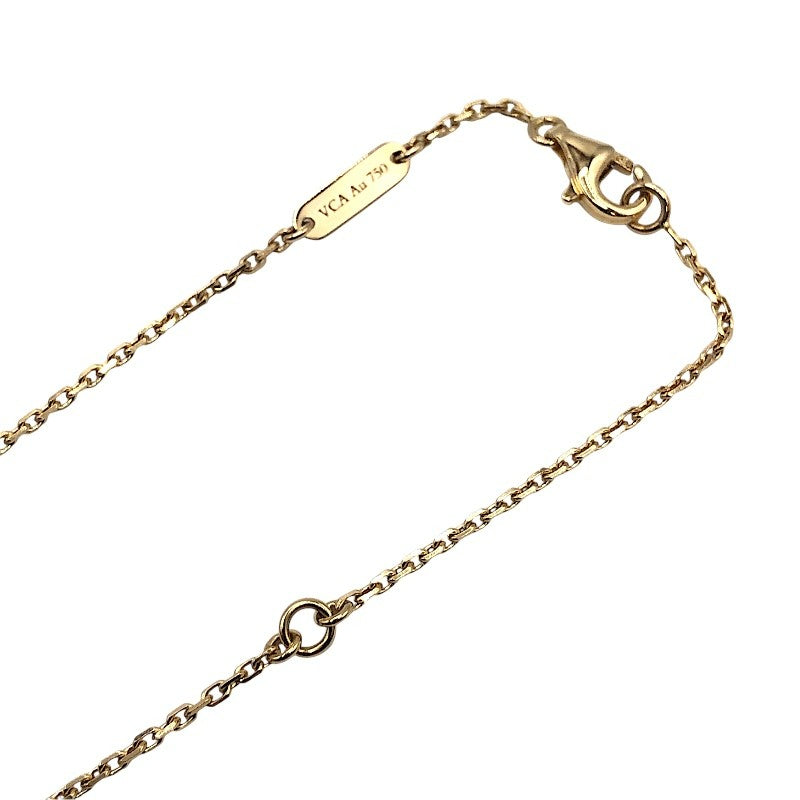 ヴァンクリーフ＆アーペル Van Cleef & Arpels ヴィンテージ アルハンブラ ネックレス Au750 カーネリアン ジュエリー