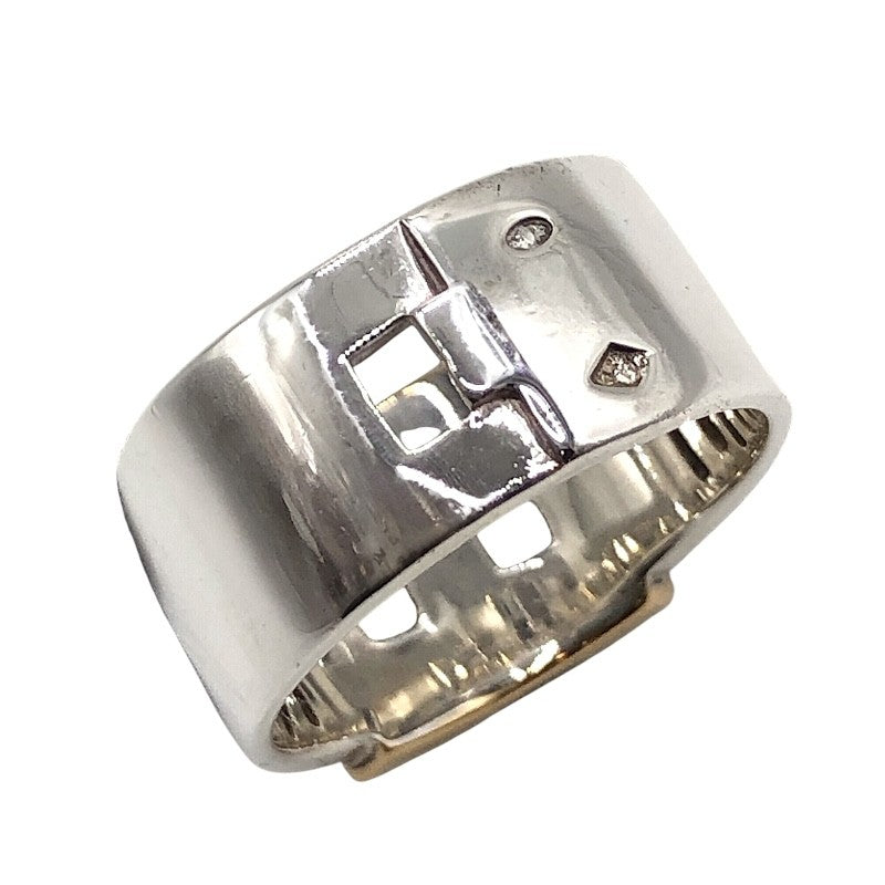 エルメス HERMES ニューヘラクレスリング シルバー×ゴールド Ag925