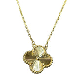 ヴァンクリーフ＆アーペル Van Cleef & Arpels ヴィンテージアルハンブラネックレス　ギヨシェ ゴールド 750YG MA ジュエリー