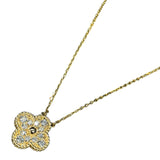 ヴァンクリーフ＆アーペル Van Cleef & Arpels ヴィンテージアルハンブラネックレス ゴールド 750YG　ダイヤモンド ジュエリー