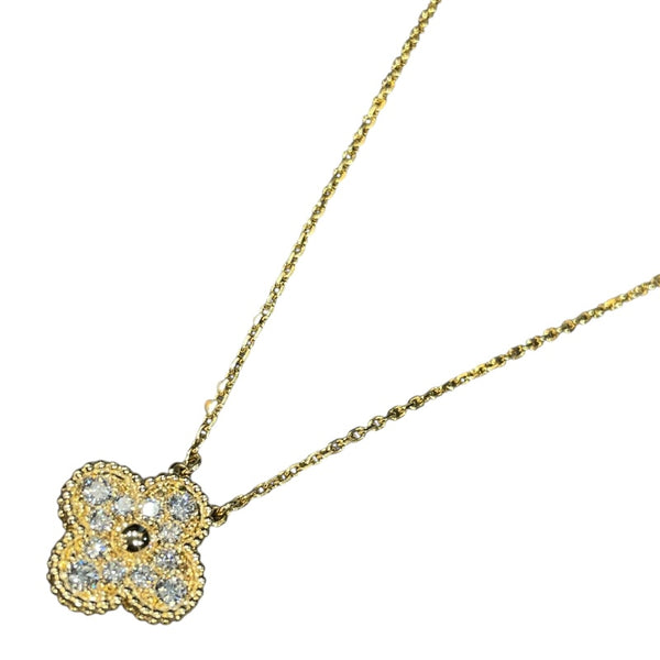 ヴァンクリーフ＆アーペル Van Cleef & Arpels ヴィンテージアルハンブラネックレス ゴールド 750YG　ダイヤモンド ジュエリー