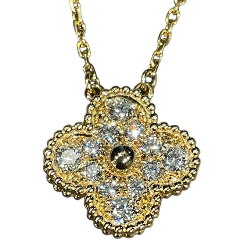ヴァンクリーフ＆アーペル Van Cleef & Arpels ヴィンテージアルハンブラネックレス ゴールド 750YG　ダイヤモンド ジュエリー