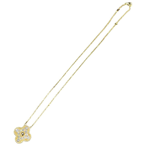 ヴァンクリーフ＆アーペル Van Cleef & Arpels ヴィンテージアルハンブラネックレス ゴールド 750YG　ダイヤモンド ジュエリー