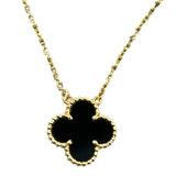 ヴァンクリーフ＆アーペル Van Cleef & Arpels ヴィンテージアルハンブラネックレス 750YG/オニキス MA ジュエリー
