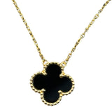 ヴァンクリーフ＆アーペル Van Cleef & Arpels ヴィンテージアルハンブラネックレス 750YG/オニキス MA ジュエリー