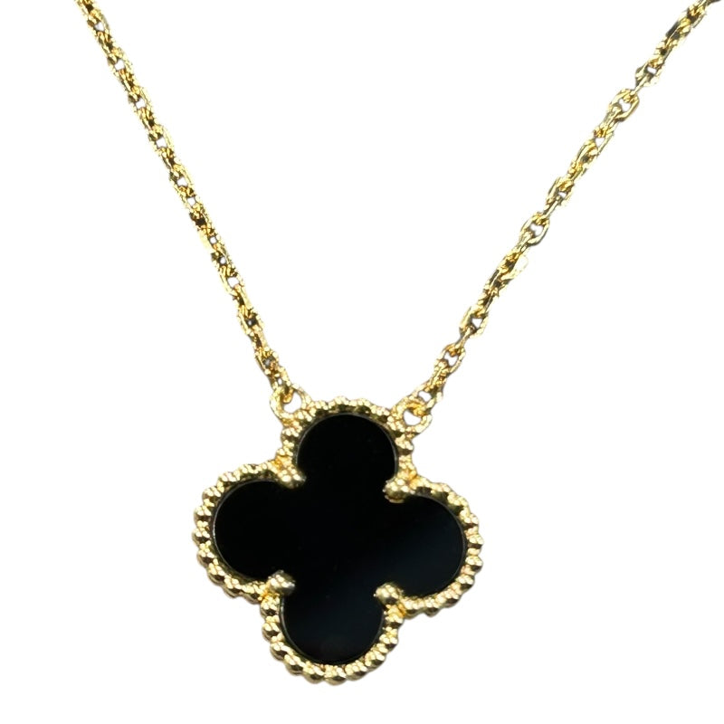 ヴァンクリーフ＆アーペル Van Cleef & Arpels ヴィンテージアルハンブラネックレス 750YG/オニキス MA ジュエリー