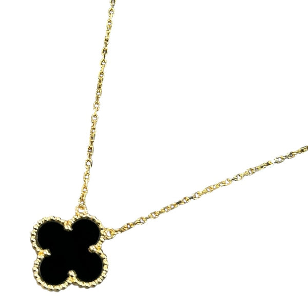 ヴァンクリーフ＆アーペル Van Cleef & Arpels ヴィンテージアルハンブラネックレス 750YG/オニキス MA ジュエリー