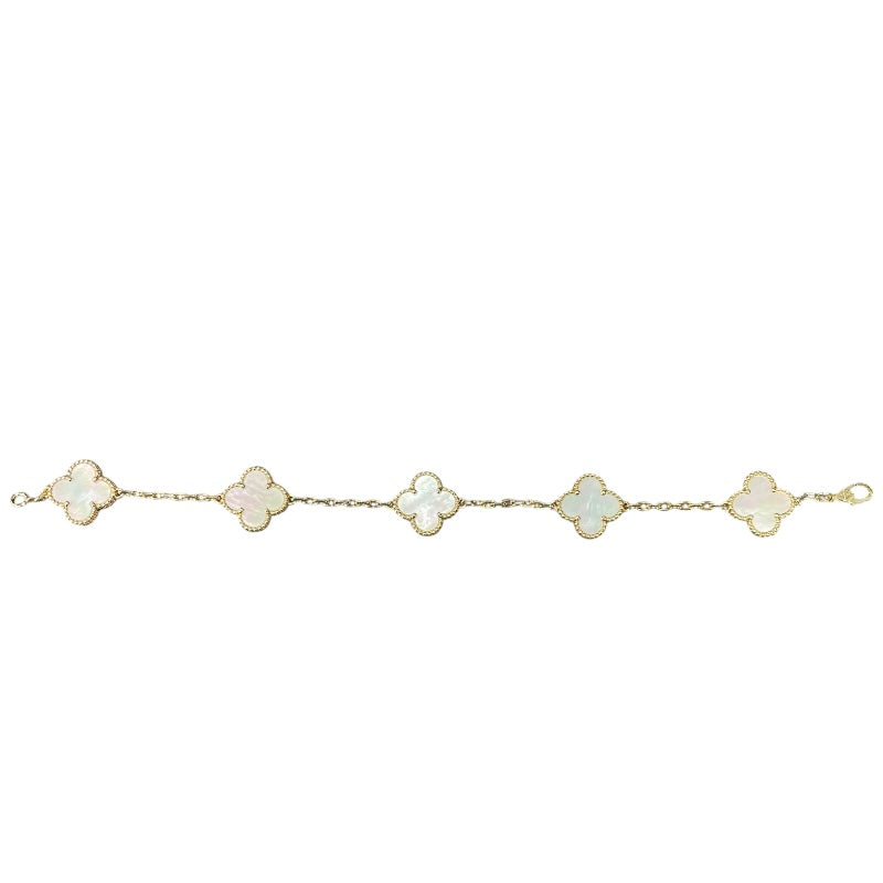 ヴァンクリーフ＆アーペル Van Cleef & Arpels ヴィンテージアルハンブラ 5Pブレス ゴールド 750/マザーオブパール ジュエリー