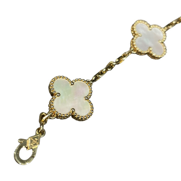 ヴァンクリーフ＆アーペル Van Cleef & Arpels ヴィンテージアルハンブラ 5Pブレス ゴールド 750/マザーオブパール ジュエリー