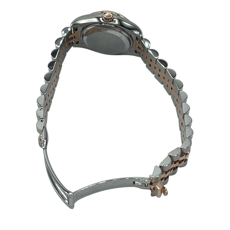 ロレックス ROLEX デイトジャスト26　ロータスフラワーブラックシェル 179171 ブラック PG/SS レディース 腕時計