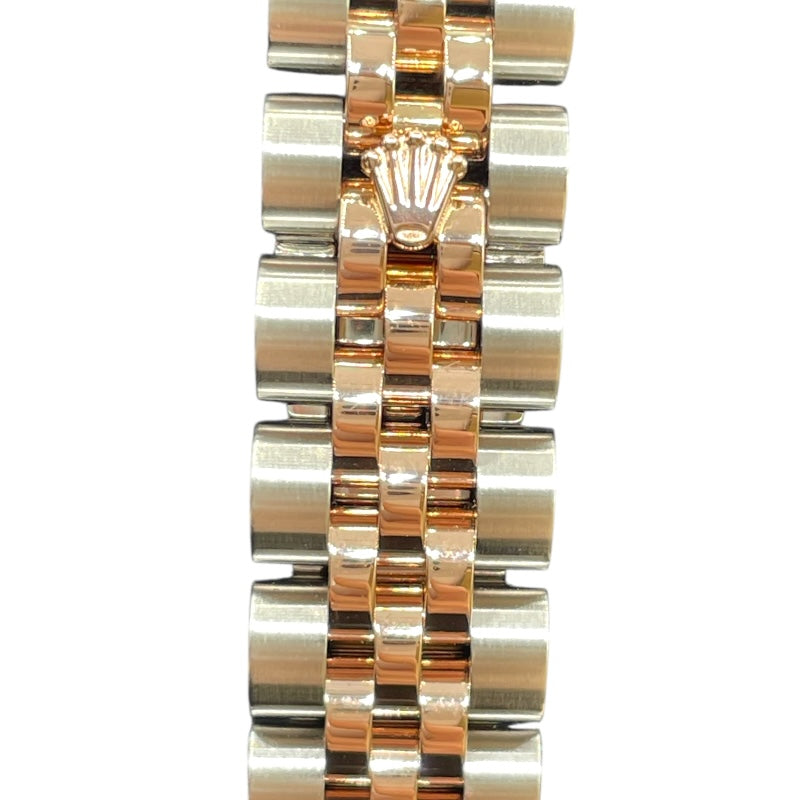 ロレックス ROLEX デイトジャスト26　ロータスフラワーブラックシェル 179171 ブラック PG/SS レディース 腕時計