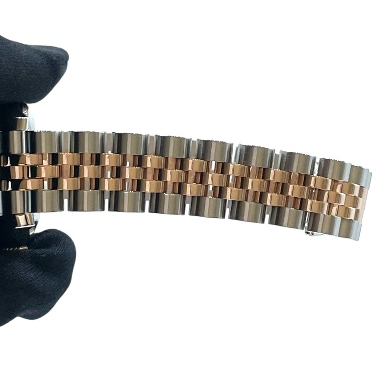ロレックス ROLEX デイトジャスト26　ロータスフラワーブラックシェル 179171 ブラック PG/SS レディース 腕時計