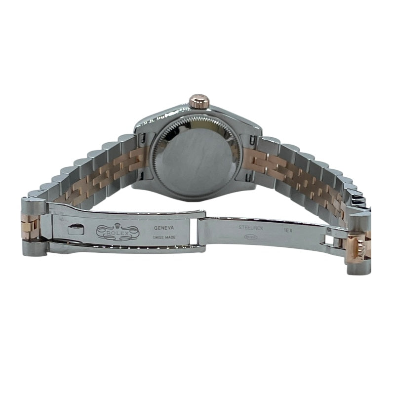 ロレックス ROLEX デイトジャスト26　ロータスフラワーブラックシェル 179171 ブラック PG/SS レディース 腕時計