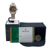 ロレックス ROLEX デイトジャスト26　ロータスフラワーブラックシェル 179171 ブラック PG/SS レディース 腕時計