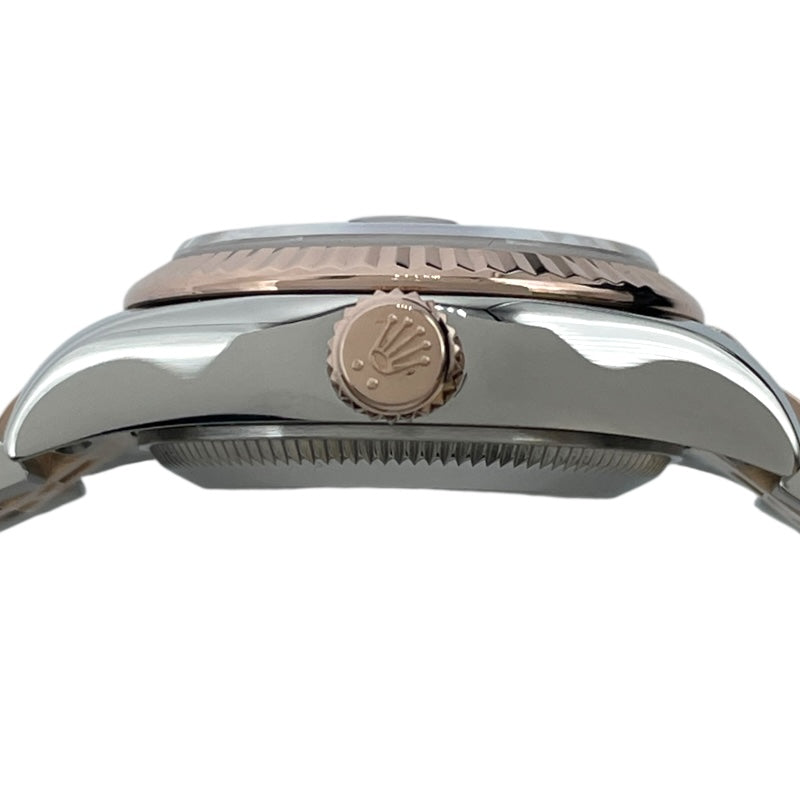 ロレックス ROLEX デイトジャスト26　ロータスフラワーブラックシェル 179171 ブラック PG/SS レディース 腕時計