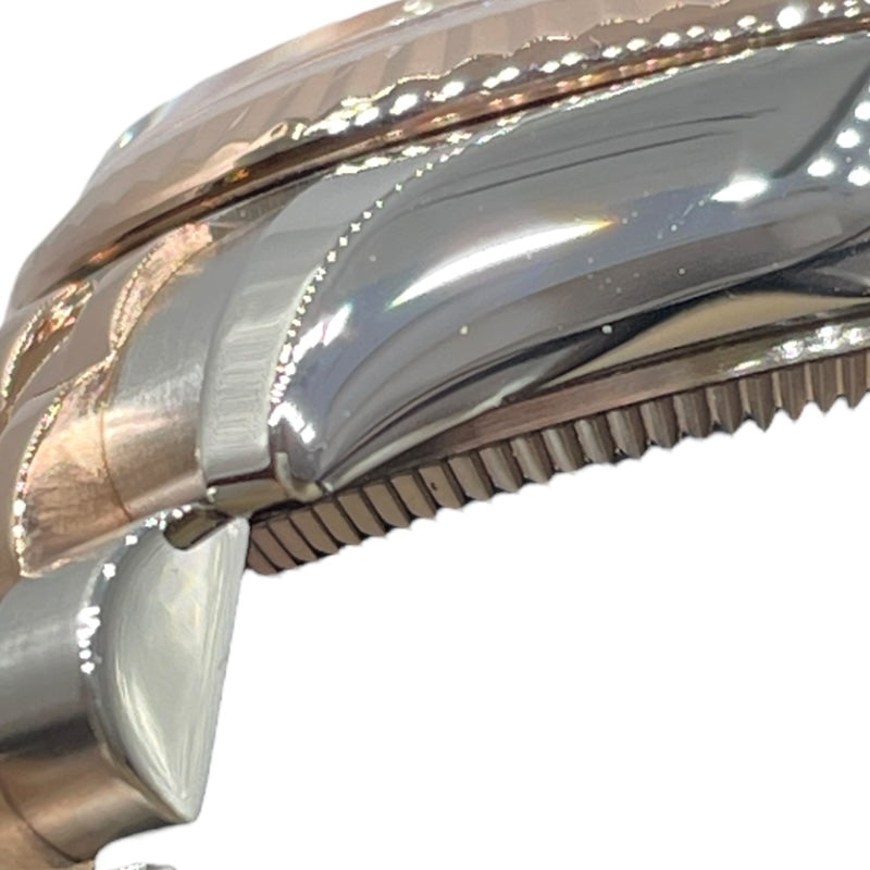 ロレックス ROLEX デイトジャスト26　ロータスフラワーブラックシェル 179171 ブラック PG/SS レディース 腕時計