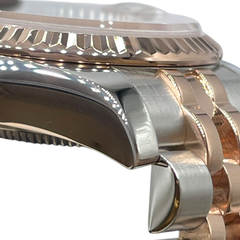 ロレックス ROLEX デイトジャスト26　ロータスフラワーブラックシェル 179171 ブラック PG/SS レディース 腕時計