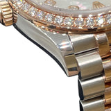 ロレックス ROLEX デイトジャスト31　ホワイトシェル 278381RBR シルバー PG/SS 自動巻き レディース 腕時計