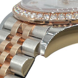ロレックス ROLEX デイトジャスト31　ホワイトシェル 278381RBR シルバー PG/SS 自動巻き レディース 腕時計