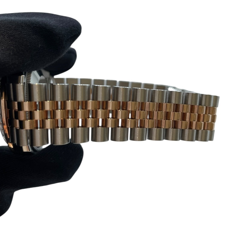 ロレックス ROLEX デイトジャスト31　ホワイトシェル 278381RBR シルバー PG/SS 自動巻き レディース 腕時計